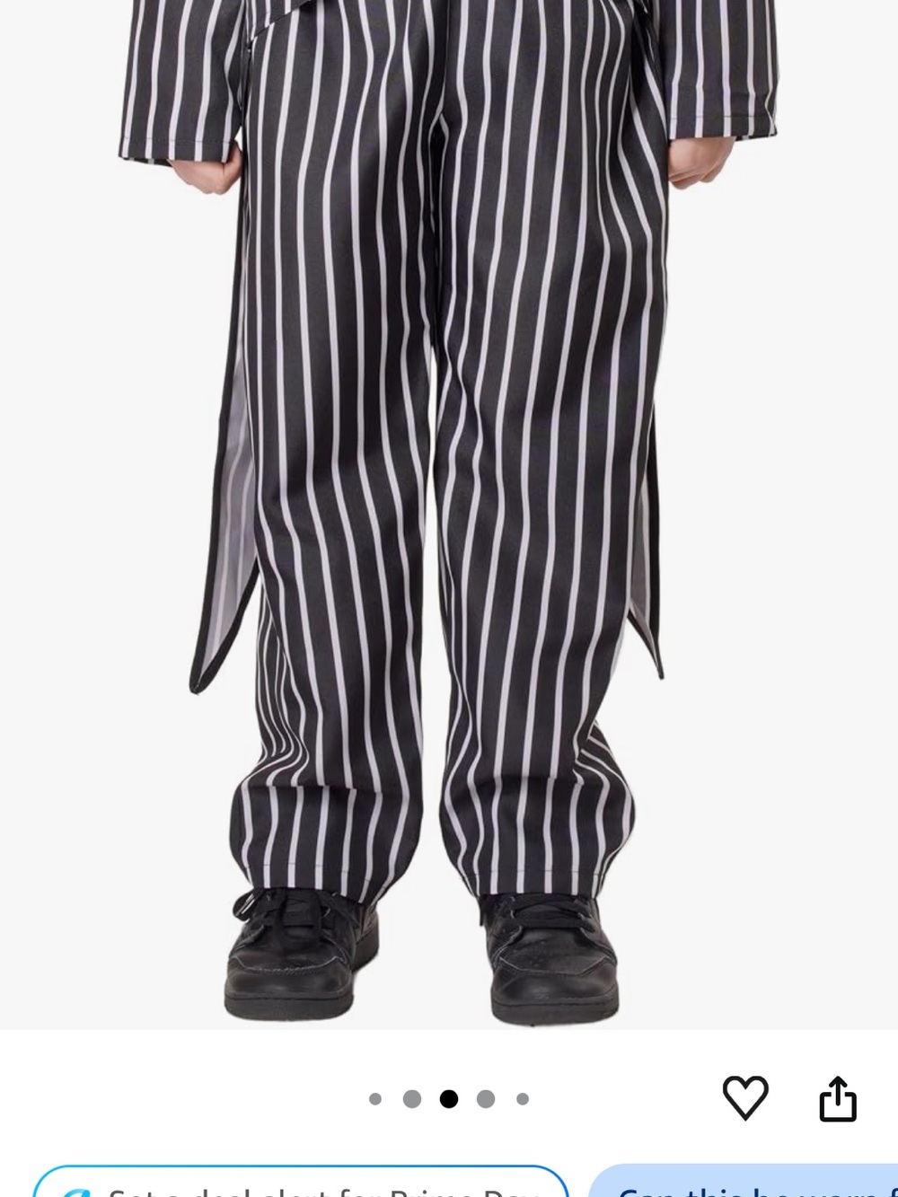 NWT Jack Skellington inspired three piece costume. Kids 10–12 years. - Picture 4 of 9